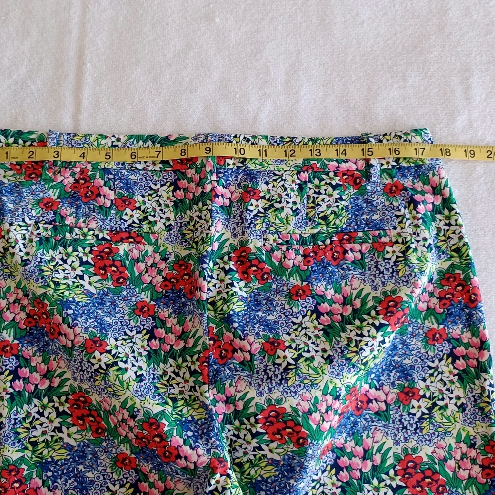 Talbots Perfect Skimmer - Floral Pants, Size 12 - Picture 12 of 16